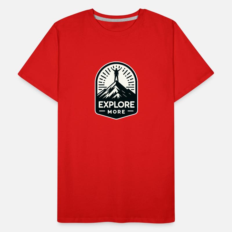 Explore more - Wanderer Männer Premium Bio T-Shirt