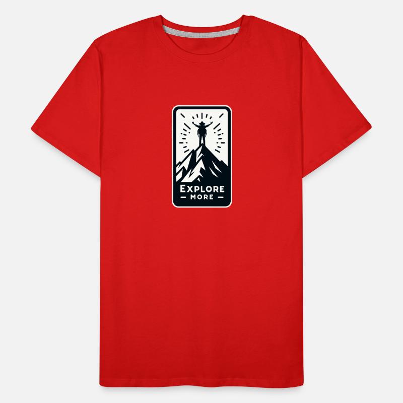Explore more - Wanderer Männer Premium Bio T-Shirt