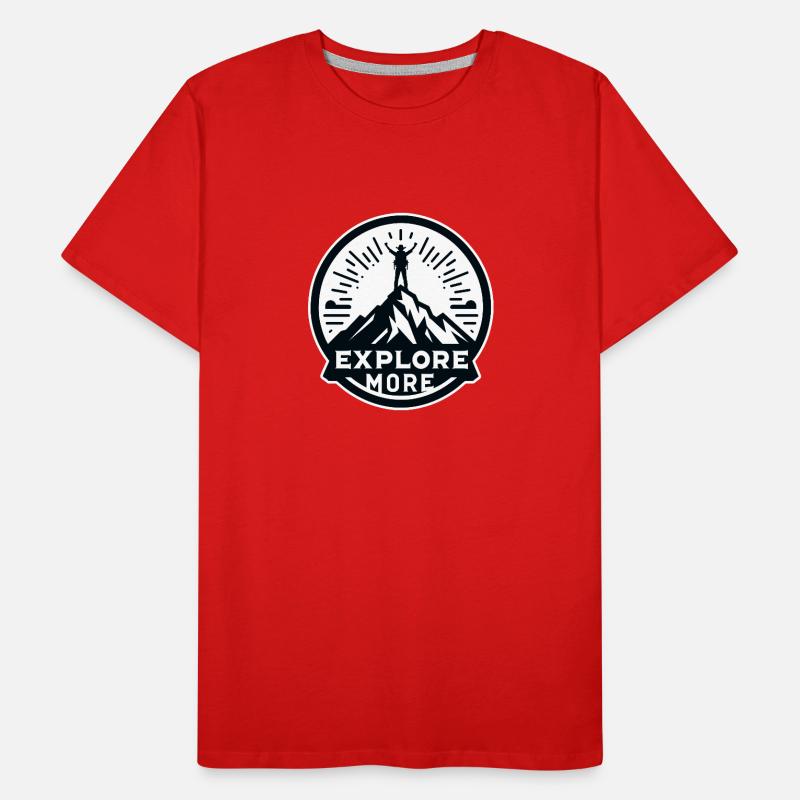 Explore more - Wanderer Männer Premium Bio T-Shirt