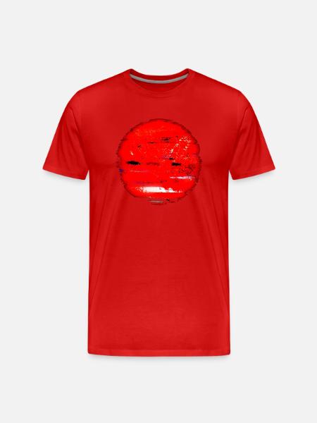 "Sunset" by Acryl Gallery & Design - Men's Premium Organic T-Shirt - red