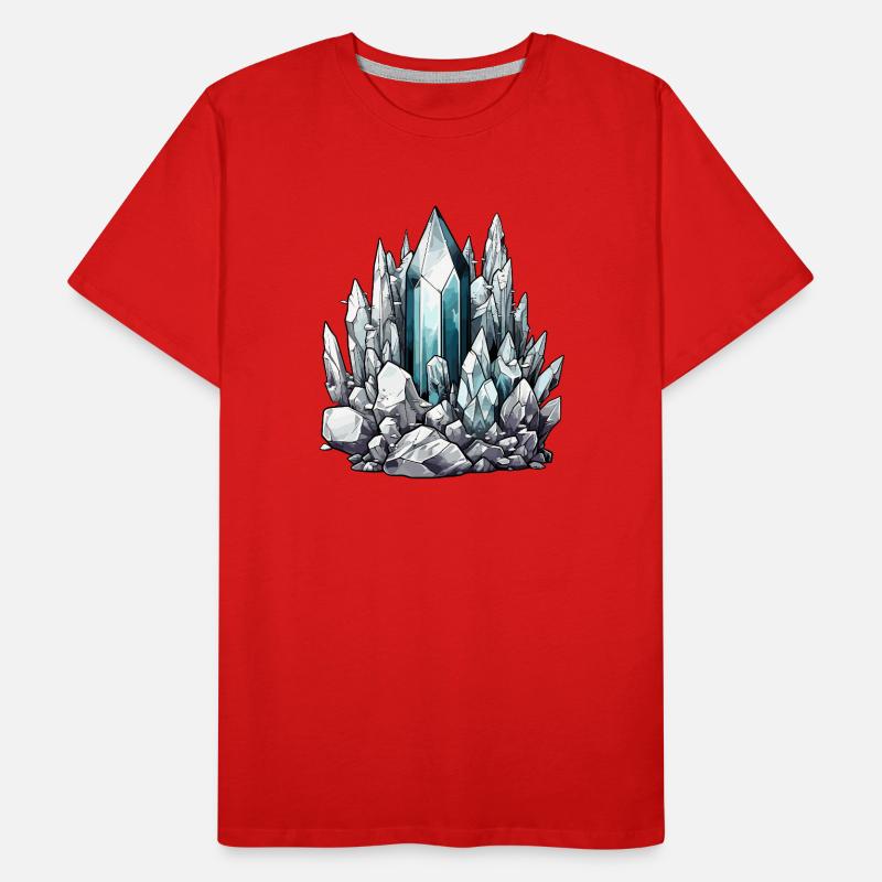 Kristall Eisberg Männer Premium Bio T-Shirt