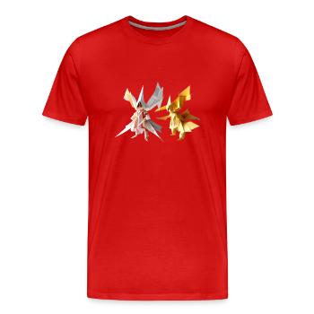 La nouvelle mode est avec vous pour la première fois - T-shirt bio Premium Homme - rouge - Devant - Damien (186cm)