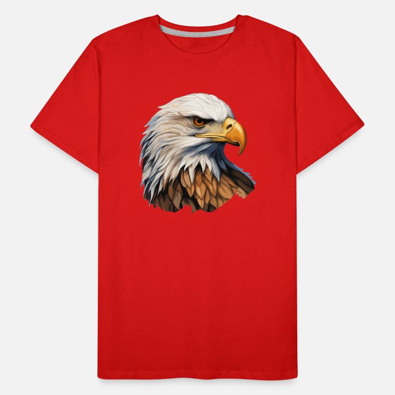 White-tailed Eagle Head Men's Premium Organic T-Shirt