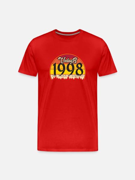 Millésime 1998 - T-shirt bio Premium Homme - rouge