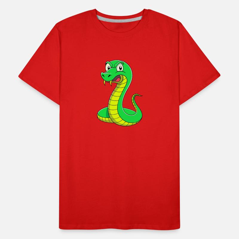 Serpent dégoûté : une expression sinueuse T-shirt bio Premium Homme