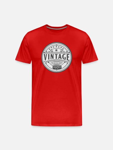 Millésime 1970 - T-shirt bio Premium Homme - rouge