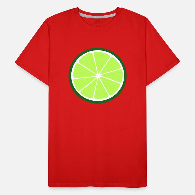 Tranche de citron vert T-shirt bio Premium Homme