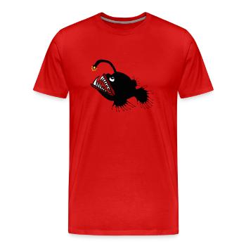 Anglerfisch - Männer Premium Bio T-Shirt - Rot - Vorne - Damien (186cm)
