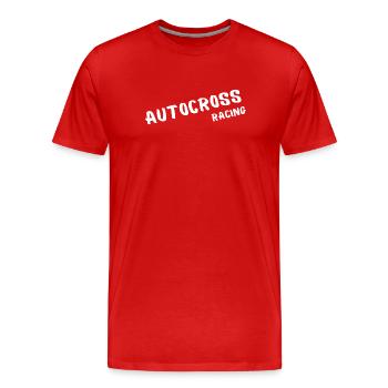 Autocross Frankreich, Niederlande Meisterschaften - Männer Premium Bio T-Shirt - Rot - Vorne - Damien (186cm)