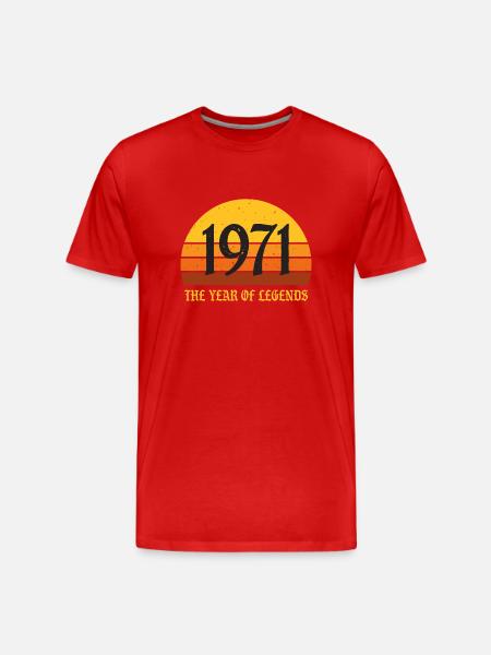 Millésime 1971 - T-shirt bio Premium Homme - rouge