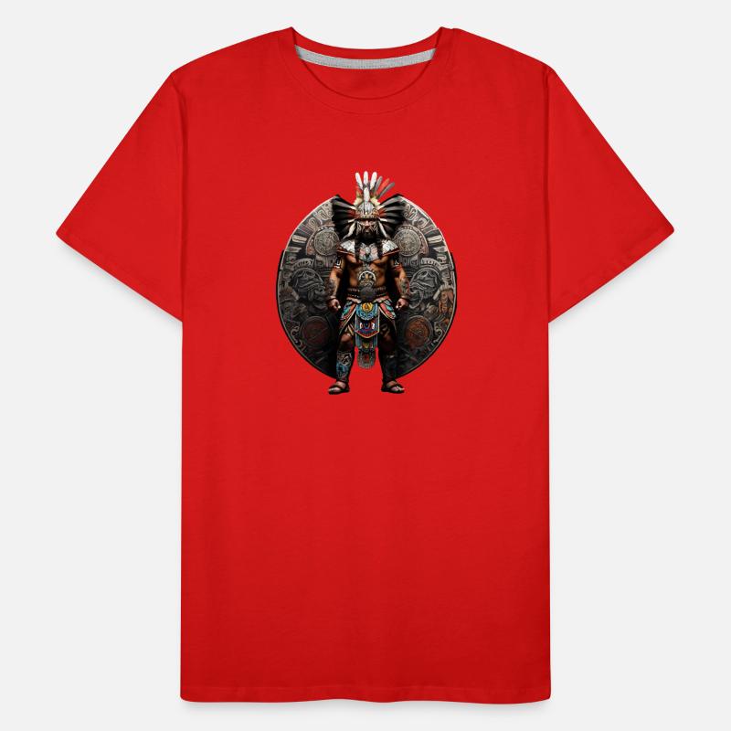Aztekenkrieger Männer Premium Bio T-Shirt