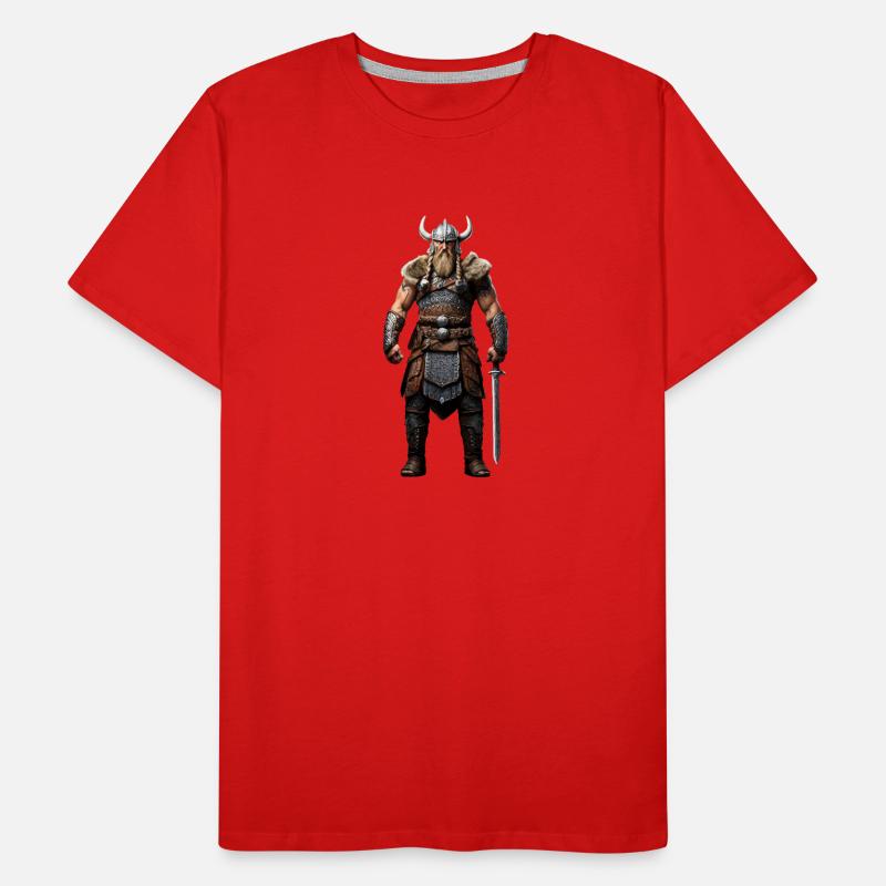 Wikinger Krieger Walhalla Männer Premium Bio T-Shirt
