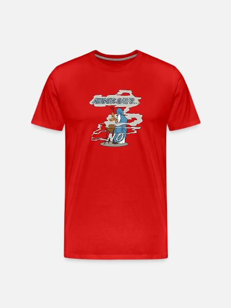 Augur Say's No - Men's Premium Organic T-Shirt - red