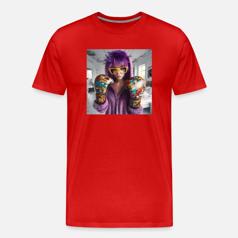 Cosplayer Boxing Pop 4 - Männer Premium Bio T-Shirt - Rot