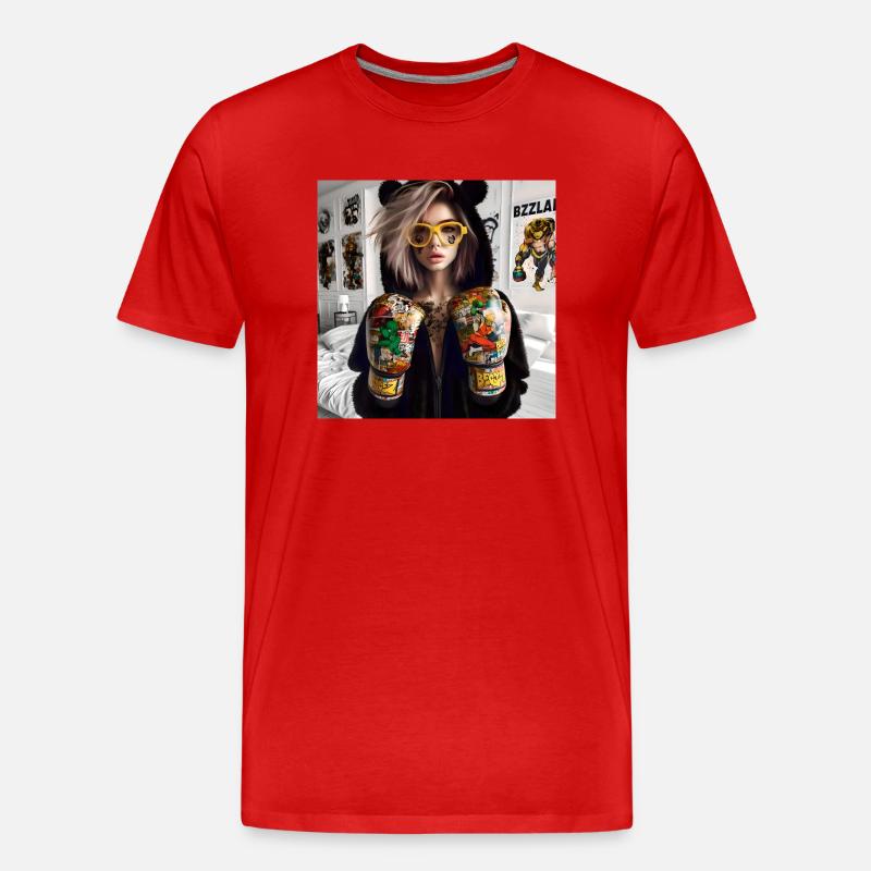 Cosplayer Boxing Pop 5 - Männer Premium Bio T-Shirt - Rot