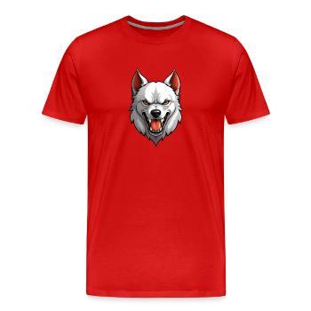 Dog Evil - Men's Premium Organic T-Shirt - red - Front - Damien (186cm)