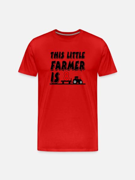 Farmer - Men's Premium Organic T-Shirt - red
