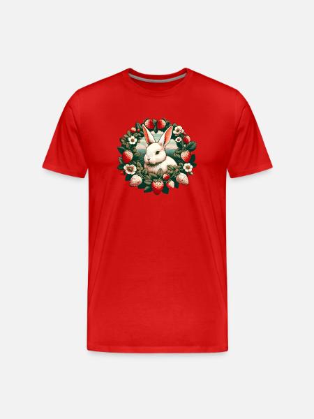Lapin - T-shirt bio Premium Homme - rouge