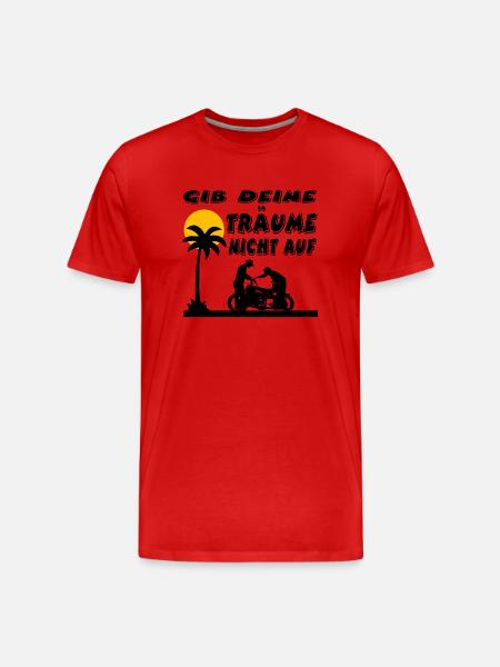 Motorcycle - Men's Premium Organic T-Shirt - red
