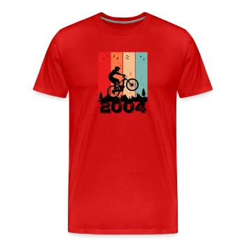 Millésime 2004 - T-shirt bio Premium Homme - rouge - Devant - Damien (186cm)