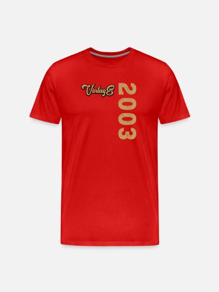Millésime 2003 - T-shirt bio Premium Homme - rouge