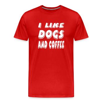 Canine - Men's Premium Organic T-Shirt - red - Front - Damien (186cm)