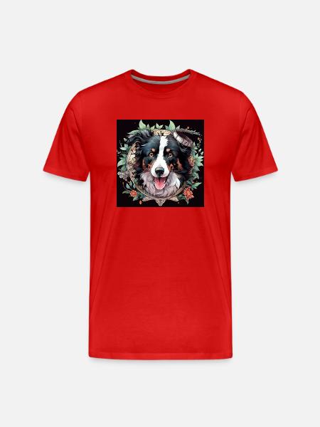 Hi here I am - Men's Premium Organic T-Shirt - red