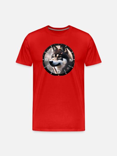 Distant Gaze - Men's Premium Organic T-Shirt - red