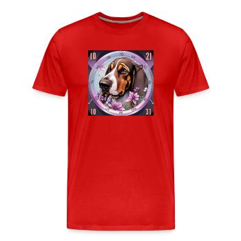 Always ready - Men's Premium Organic T-Shirt - red - Front - Damien (186cm)