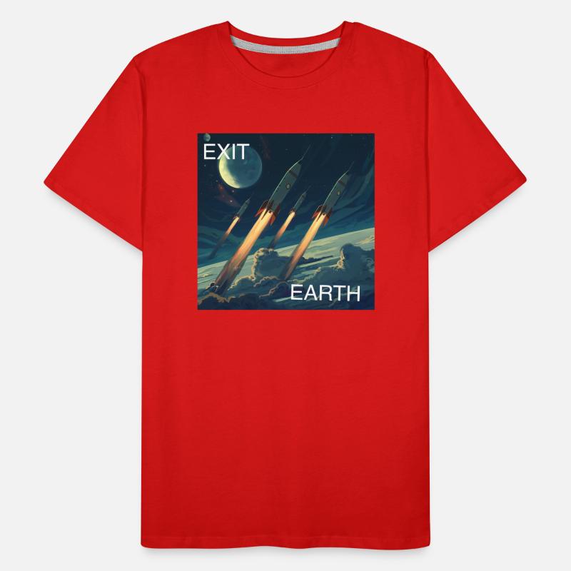 Exit Earth Men's Premium Organic T-Shirt