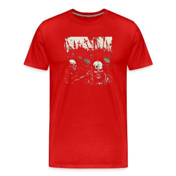 Armee der Skleletons - Männer Premium Bio T-Shirt - Rot - Vorne - Damien (186cm)