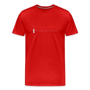 Professioneller Sound Grau Fader - Männer Premium Bio T-Shirt - Rot - Vorne - Damien (186cm)