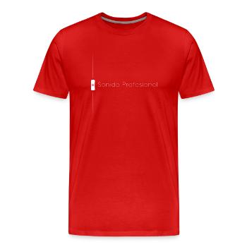 Professioneller Sound White Fader - Männer Premium Bio T-Shirt - Rot - Vorne - Damien (186cm)
