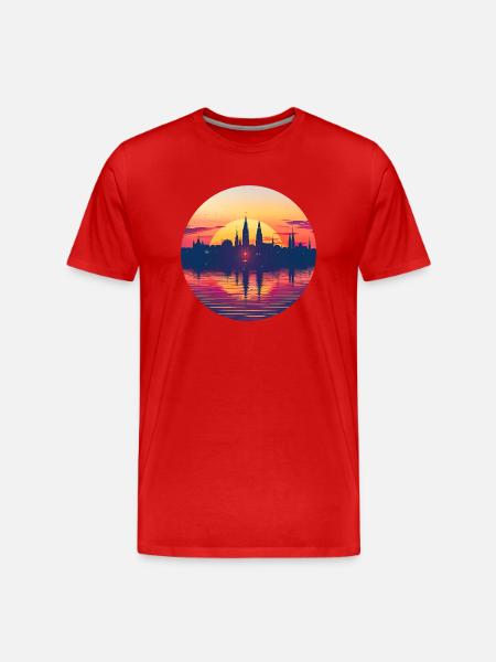 Villingen schwenningen Skyline - T-shirt bio Premium Homme - rouge