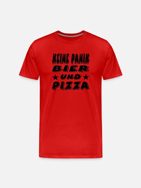 Bier - Männer Premium Bio T-Shirt - Rot