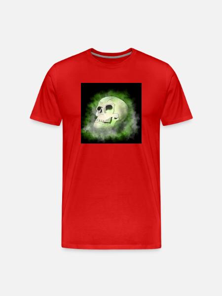 Crâne - T-shirt bio Premium Homme - rouge