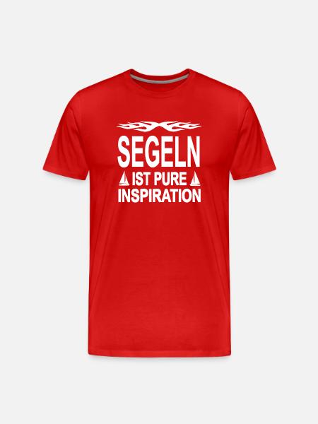 Segeln - Männer Premium Bio T-Shirt - Rot