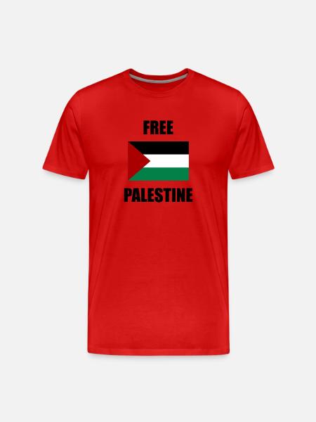 Befreit Palästina - Männer Premium Bio T-Shirt - Rot