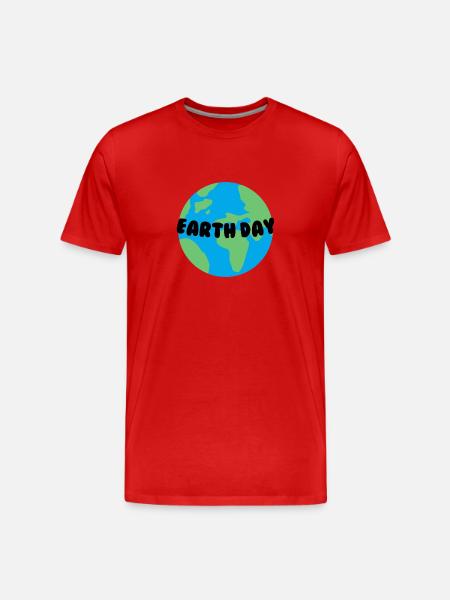 Earth Day - Men's Premium Organic T-Shirt - red
