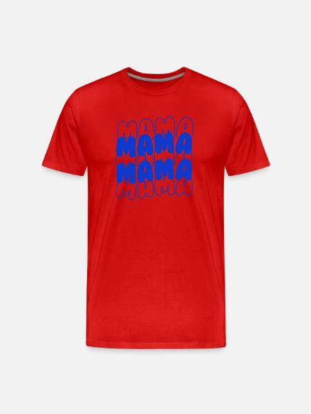 Mama Mama - Männer Premium Bio T-Shirt - Rot