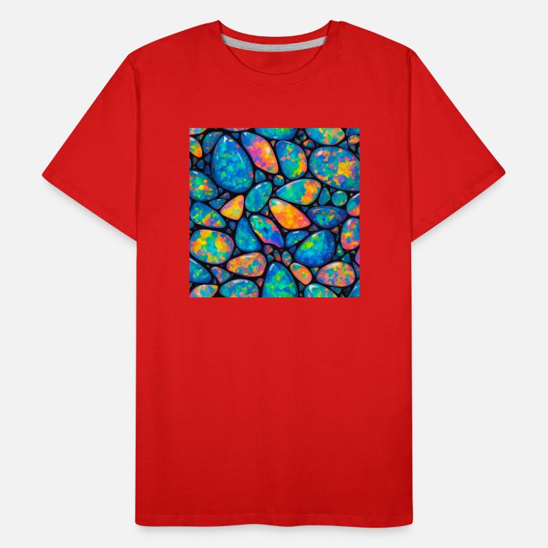 opal pattern Men's Premium Organic T-Shirt