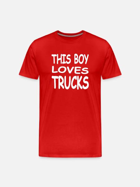 Truck - Men's Premium Organic T-Shirt - red