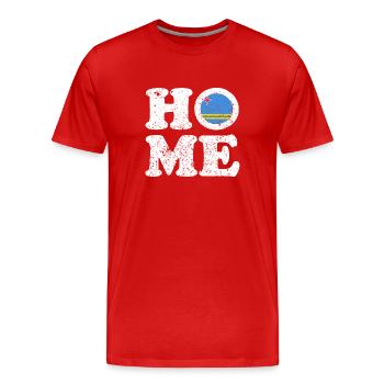 Aruba - Home - Dutch Caribbean - Karibik - Männer Premium Bio T-Shirt - Rot - Vorne - Damien (186cm)