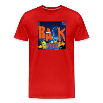 RÜCKEN an Rücken CHEMIE - Männer Premium Bio T-Shirt - Rot - Vorne - Damien (186cm)