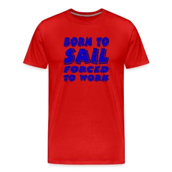 Sail - Men's Premium Organic T-Shirt - red - Front - Damien (186cm)