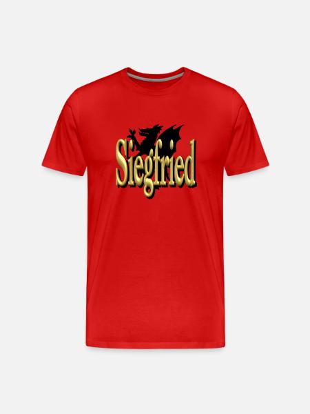 siegfried2 - Männer Premium Bio T-Shirt - Rot