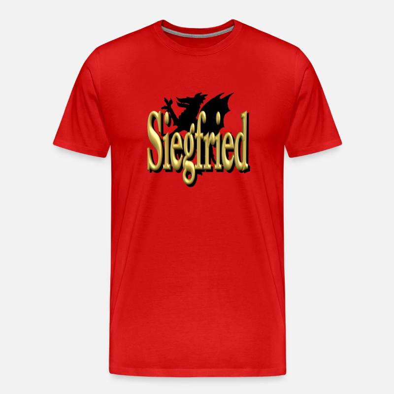 siegfried2 - Männer Premium Bio T-Shirt - Rot