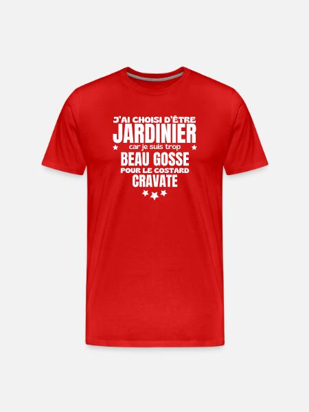 HANDSOME GARDENER KID - Men's Premium Organic T-Shirt - red
