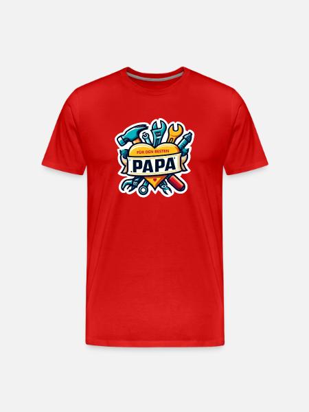 Father’s Day - Men's Premium Organic T-Shirt - red
