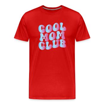 Club des mamans cool - T-shirt bio Premium Homme - rouge - Devant - Damien (186cm)